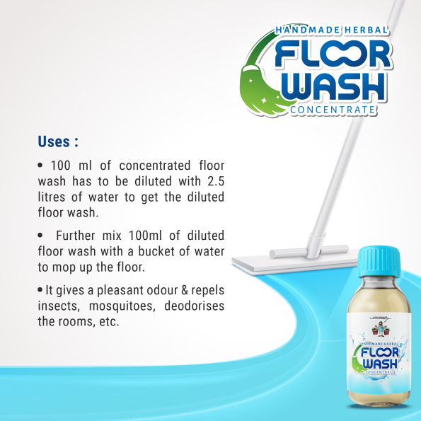 Organic floor wash concentrate